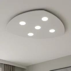 Plafoniere Moderne-Top Light Plafoniera per soggiorno shape toplight grigio