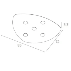 Plafoniere Moderne-Top Light Plafoniera per soggiorno shape toplight grigio