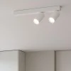 Plafoniere Moderne-Ideal Lux Plafoniera profilo bianco pl2 con faretti led orientabili