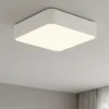 Plafoniere Moderne-Selezionato da Mazzolaluce Plafoniera quadrata bianca 36cm per soggiorno