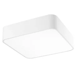 Plafoniere Moderne-Selezionato da Mazzolaluce Plafoniera quadrata bianca 36cm per soggiorno