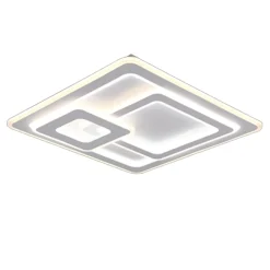 Plafoniere Moderne-Selezionato da Mazzolaluce Plafoniera quadrata bianca led da 2700k a 6000k moderna