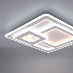 Plafoniere Moderne-Selezionato da Mazzolaluce Plafoniera quadrata bianca led da 2700k a 6000k moderna