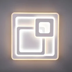 Plafoniere Moderne-Selezionato da Mazzolaluce Plafoniera quadrata bianca led da 2700k a 6000k moderna
