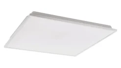 Plafoniere Moderne-Eglo Plafoniera quadrata bianca led dimmerabile 32w controllo remoto app herrora