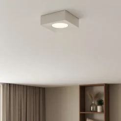 Plafoniere Moderne-Selezionato da Mazzolaluce Plafoniera quadrata da cucina moderna bianca gx53