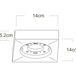 Plafoniere Moderne-Selezionato da Mazzolaluce Plafoniera quadrata da cucina moderna bianca gx53