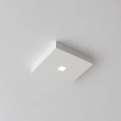 Plafoniere Moderne-Selezionato da Mazzolaluce Plafoniera quadrata di gesso cristaly led 4w 2700k