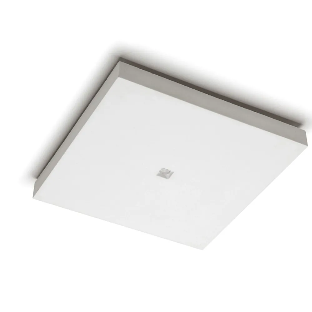 Plafoniere Moderne-Selezionato da Mazzolaluce Plafoniera quadrata di gesso cristaly 11w 3000k ceramica bianca