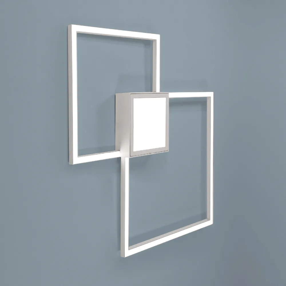 Plafoniere Moderne-Vivida International Plafoniera quadrata moderna bianca 25w 3000k rettangolare vivida joint