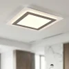 Plafoniere Moderne-Selezionato da Mazzolaluce Plafoniera quadrata moderna nickel led 2700k a 6500k con telecomando