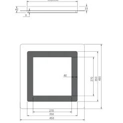 Plafoniere Moderne-Selezionato da Mazzolaluce Plafoniera quadrata moderna nickel led 2700k a 6500k con telecomando