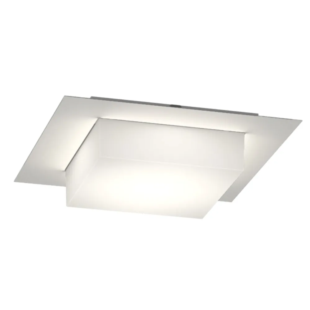 Plafoniere Da Esterno-Top Light Plafoniera quadrata per esterno balcone grigia miami