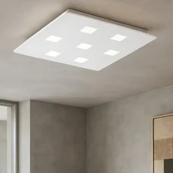 Plafoniere Moderne-Perenz Illuminazione Plafoniera quadrata pixel per soggiorno moderno