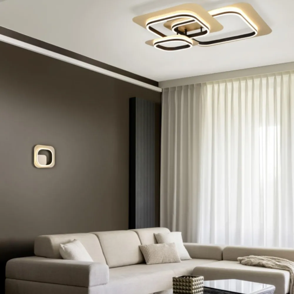 Plafoniere Moderne-Selezionato da Mazzolaluce Plafoniera quadrati led 50w 3000k dimmerabile