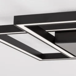 Plafoniere Moderne-Selezionato da Mazzolaluce Plafoniera quadrati led 25w 3000k nera design moderna