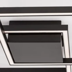 Plafoniere Moderne-Selezionato da Mazzolaluce Plafoniera quadrati led 25w 3000k nera design moderna