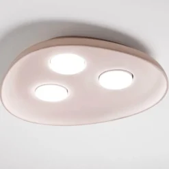 Plafoniere Moderne-Vivida International Plafoniera reloaux rosa ceramica ovale