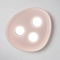 Plafoniere Moderne-Vivida International Plafoniera reloaux rosa ceramica ovale
