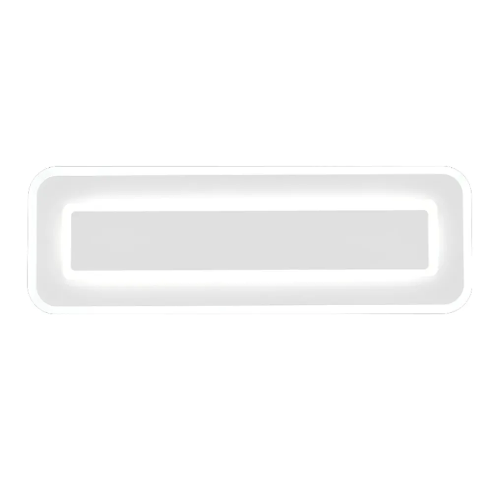 Plafoniere Moderne-Selezionato da Mazzolaluce Plafoniera rettangolare bianca moderna led dimmerabile con telecomando