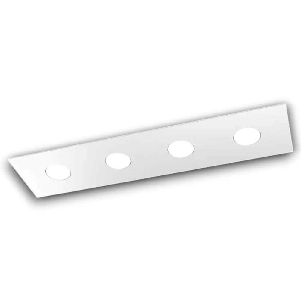 Plafoniere Moderne-Top Light Plafoniera rettangolare bianca per cucina moderna area toplight