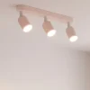 Plafoniere Moderne-Selezionato da Mazzolaluce Plafoniera rosa con 3 faretti orientabili per cameretta
