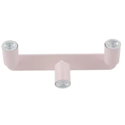 Plafoniere Moderne-Selezionato da Mazzolaluce Plafoniera rosa con 3 faretti orientabili per cameretta