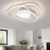 Plafoniere Moderne-Ondaluce Plafoniera rose gr grigio design led moderna