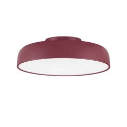 Plafoniere Moderne-Selezionato da Mazzolaluce Plafoniera rosso bordeaux 50 cm moderna per soggiorno led 36w 3000k dimmerabile