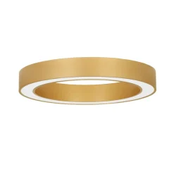 Plafoniere Moderne-Selezionato da Mazzolaluce Plafoniera rotonda anello oro 60 cm moderna led 48w cct 2700k a 4000k dimmerabile telecomando app
