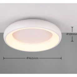 Plafoniere Moderne-Selezionato da Mazzolaluce Plafoniera rotonda bianca moderna 46cm led 29w 2300k 3000k 4000k