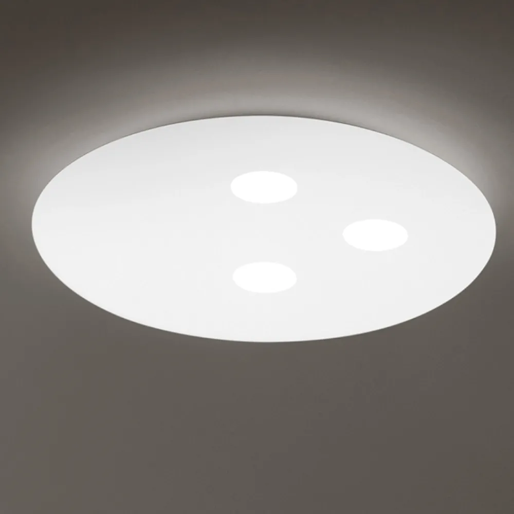 Plafoniere Moderne-Perenz Illuminazione Plafoniera rotonda bianca random perenz led 27w 3000k moderna