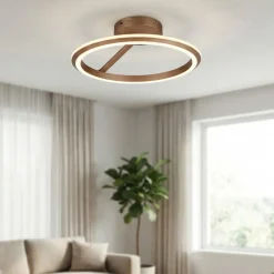 Plafoniere Moderne-Selezionato da Mazzolaluce Plafoniera rotonda caffe moderna per soggiorno led dimmerabile