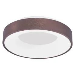 Plafoniere Moderne-Selezionato da Mazzolaluce Plafoniera rotonda cerchio 38 cm led 3000k marrone moderna