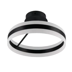 Plafoniere Moderne-Selezionato da Mazzolaluce Plafoniera rotonda circolare nera moderna led dimmerabile 2300k 3000k 4000k