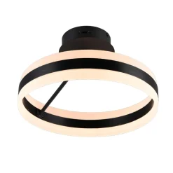 Plafoniere Moderne-Selezionato da Mazzolaluce Plafoniera rotonda circolare nera moderna led dimmerabile 2300k 3000k 4000k