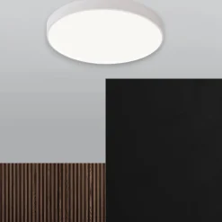 Plafoniere Moderne-Selezionato da Mazzolaluce Plafoniera rotonda 50cm bianca led 2700k 3300k 4000k dimmerabile