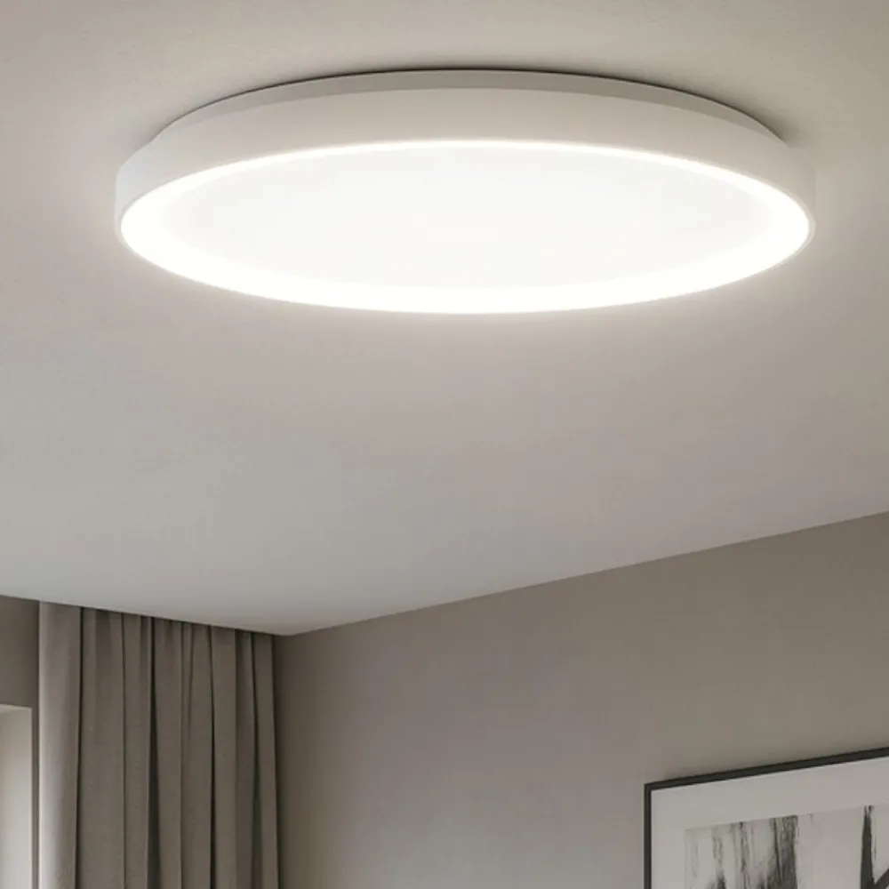 Plafoniere Moderne-Selezionato da Mazzolaluce Plafoniera rotonda 38cm bianca led 3000k dimmerabile moderna