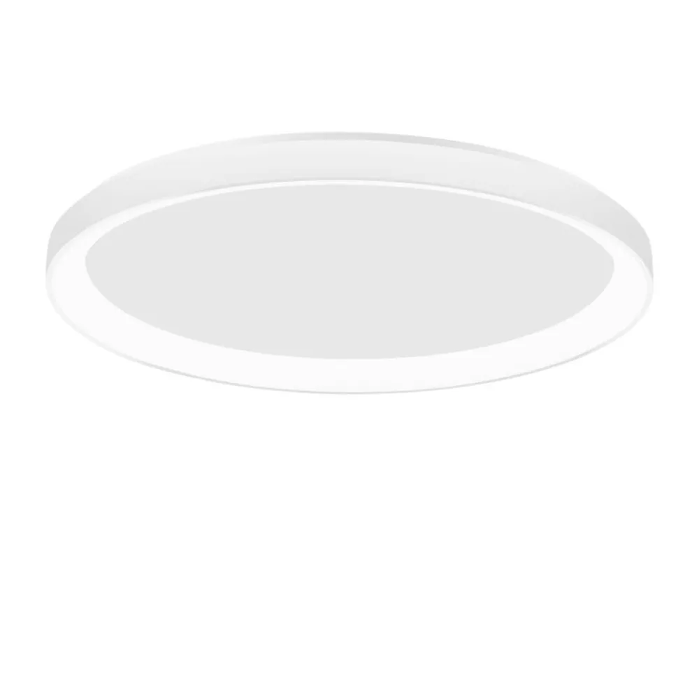 Plafoniere Moderne-Selezionato da Mazzolaluce Plafoniera rotonda 38cm bianca led 3000k dimmerabile moderna