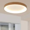 Plafoniere Moderne-Selezionato da Mazzolaluce Plafoniera rotonda 78cm effetto legno led 2700k a 5000k moderna