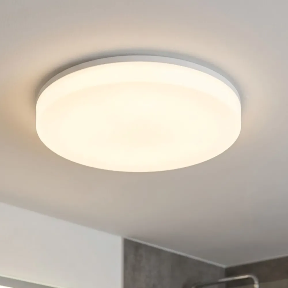 Plafoniere Bagno-IsyLuce Plafoniera rotonda da bagno bianca moderna led cct ip54
