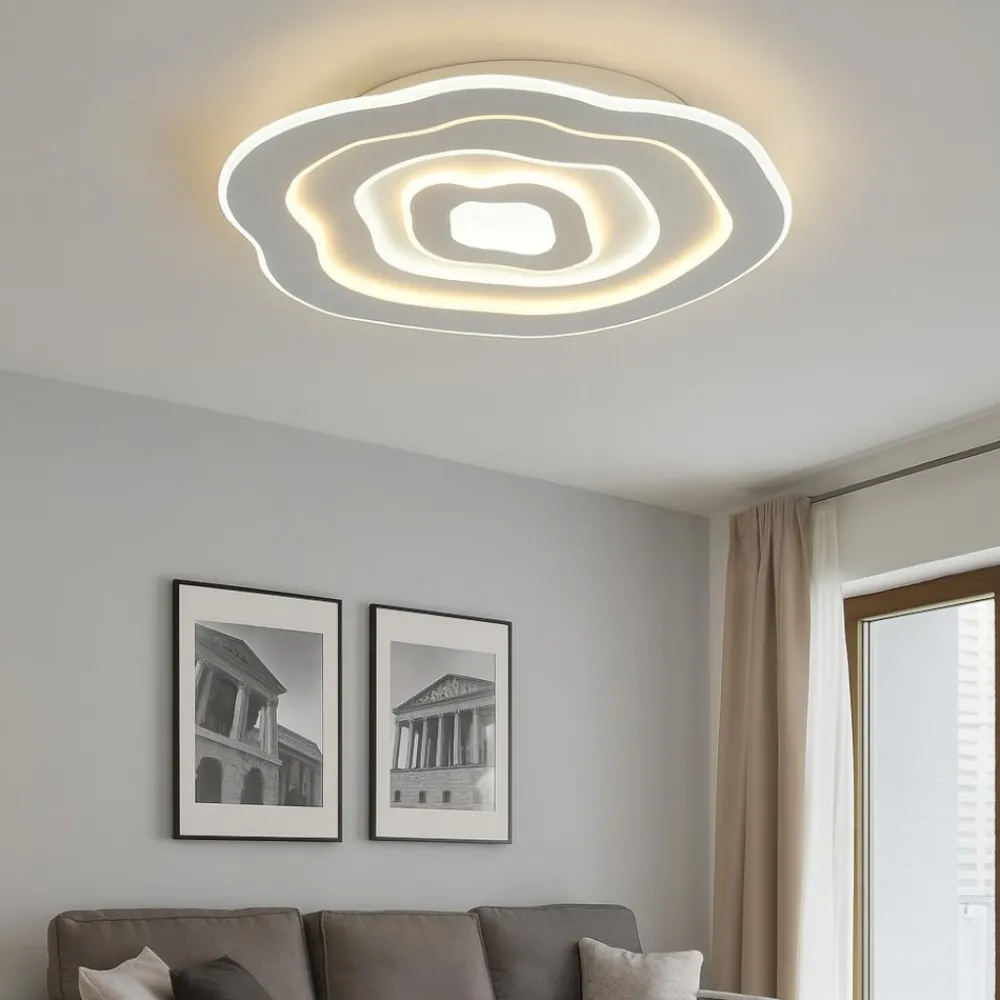 Plafoniere Moderne-Selezionato da Mazzolaluce Plafoniera rotonda design unico led 3000k 6500k