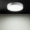 Plafoniere Moderne-Linea Light Plafoniera rotonda box sr bianca led 48w 3000k