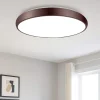 Plafoniere Moderne-Selezionato da Mazzolaluce Plafoniera rotonda marrone led 50w 3000k dimmerabile moderna