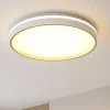 Plafoniere Moderne-Selezionato da Mazzolaluce Plafoniera rotonda moderna bianco oro led 55w cct con telecomando