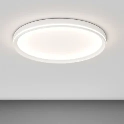 Plafoniere Moderne-Top Light Plafoniera rotonda moderna bianca 44w led cct biemissione luce area