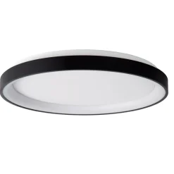 Plafoniere Moderne-Selezionato da Mazzolaluce Plafoniera rotonda nera 48cm led 38w 2700k dimmerabile moderna