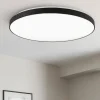 Plafoniere Moderne-Selezionato da Mazzolaluce Plafoniera rotonda nera 58cm led 50w 3000k dimmerabile