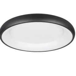 Plafoniere Moderne-Selezionato da Mazzolaluce Plafoniera rotonda nera 62cm per soggiorno moderna led dimmerabile