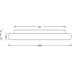 Plafoniere Moderne-Selezionato da Mazzolaluce Plafoniera rotonda nera 62cm per soggiorno moderna led dimmerabile